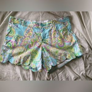 Lily Pulitzer Scalloped Shorts